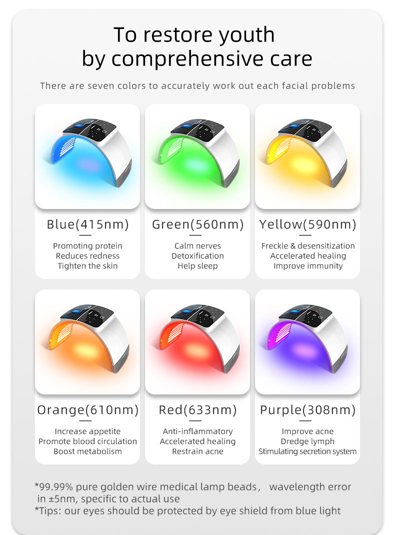 7colors-led-light-differ-wave-length